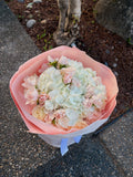 Hydrangeas & Spray Roses